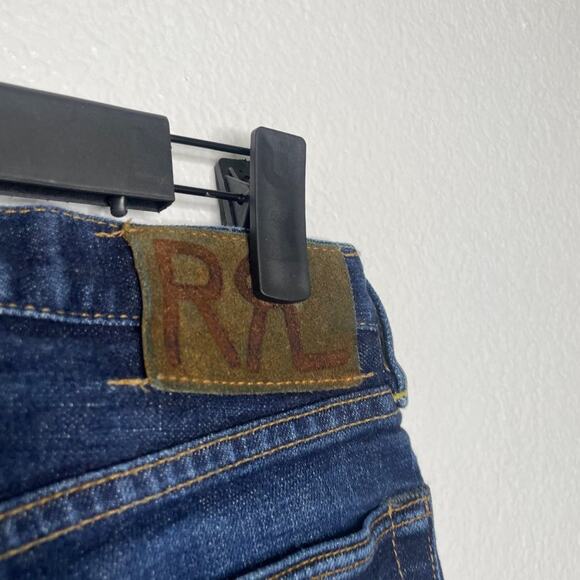 Ralph Lauren Double RL Mens Jeans Size 25 Dark Wash Skinny Fit Vintage Rinse - Picture 3 of 16